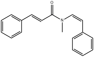 2-Propenamide, N-methyl-3-phenyl-N-[(1Z)-2-phenylethenyl]-, (2E)- Struktur