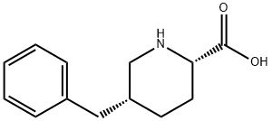 (2S,5R)-5-Benzyl-piperidine-2-carboxylicacid Struktur