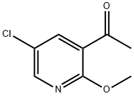 1-(5-Chloro-2-methoxy-pyridin-3-yl)-ethanone Struktur