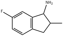 1H-Inden-1-amine, 6-fluoro-2,3-dihydro-2-methyl- Struktur