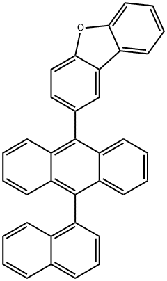 Dibenzofuran, 2-[10-(1-naphthalenyl)-9-anthracenyl]- Struktur