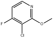 3-Chloro-4-fluoro-2-methoxy-pyridine Struktur