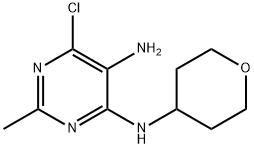 6-Chloro-2-methyl-N*4*-(tetrahydro-pyran-4-yl)-pyrimidine-4,5-diamine