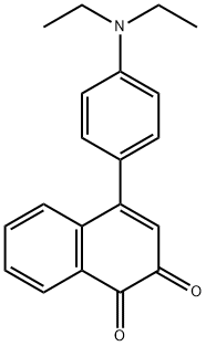 4-(4-(diethylamino)phenyl)naphthalene-1,2-dione, 123135-53-5, 結(jié)構(gòu)式