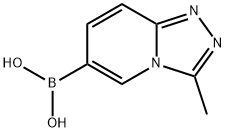 Boronic acid, B-(3-methyl-1,2,4-triazolo[4,3-a]pyridin-6-yl)- 結(jié)構(gòu)式