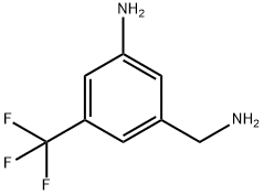 3-(Aminomethyl)-5-(trifluoromethyl)aniline Struktur