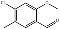 Benzaldehyde, 4-chloro-2-methoxy-5-methyl- Struktur