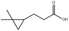 Cyclopropanepropanoic acid, 2,2-dimethyl- Struktur