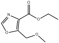 4-Oxazolecarboxylic acid, 5-(methoxymethyl)-, ethyl ester Struktur