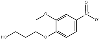 1-Propanol, 3-(2-methoxy-4-nitrophenoxy)- Struktur