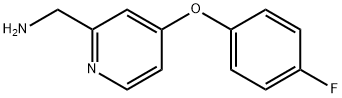 [4-(4-fluorophenoxy)pyridin-2-yl]methanamine Struktur