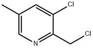 3-chloro-2-(chloromethyl)-5-methylpyridine Struktur