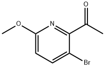 1-(3-Bromo-6-methoxy-pyridin-2-yl)-ethanone Struktur