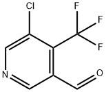 5-chloro-4-(trifluoromethyl)pyridine-3-carbaldehyde Structure