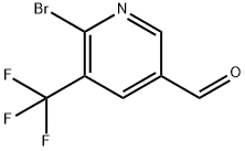 6-bromo-5-(trifluoromethyl)nicotinaldehyde Struktur