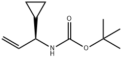 tert-butyl (S)-1-cyclopropylallylcarbamate Struktur