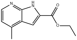 4-Methyl-7-azaindole-2-carboxylic acid ethyl acid Struktur