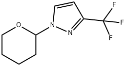 1-tetrahydro-2H-pyran-2-yl-3-(trifluoromethyl)-1H-pyrazole Struktur