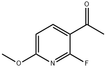 1-(2-fluoro-6-methoxypyridin-3-yl)ethanone Struktur