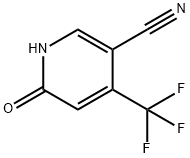 3-Pyridinecarbonitrile, 1,6-dihydro-6-oxo-4-(trifluoromethyl)- Struktur