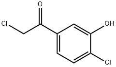 Ethanone, 2-chloro-1-(4-chloro-3-hydroxyphenyl)- Struktur