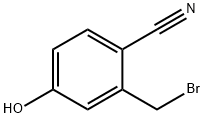 2-Bromomethyl-4-hydroxy-benzonitrile Struktur