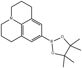 1H,5H-Benzo[ij]quinolizine, 2,3,6,7-tetrahydro-9-(4,4,5,5-tetramethyl-1,3,2-dioxaborolan-2-yl)- Struktur