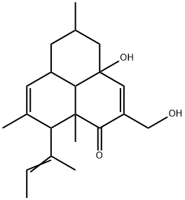 3a,4,5,6,6a,9,9a,9b-Octahydro-3a-hydroxy-2-(hydroxymethyl)-5,8,9a-trimethyl-9-(1-methyl-1-propen-1-yl)-1H-phenalen-1-one Struktur