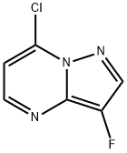 Pyrazolo[1,5-a]pyrimidine, 7-chloro-3-fluoro- Struktur