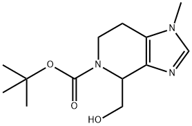 4-Hydroxymethyl-1-Methyl-1,4,6,7-Tetrahydro-Imidazo[4,5-C]Pyridine-5-Carboxylic Acid Tert-Butyl Ester(WX140862) Struktur