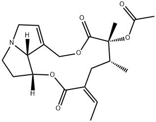 Senecionine acetate Struktur