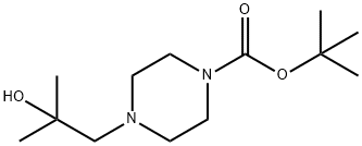 tert-butyl 4-(2-hydroxy-2-methylpropyl)piperazine-1-carboxylate Struktur