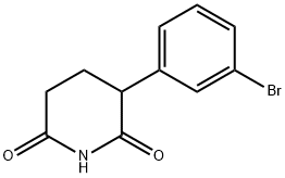 2,6-Piperidinedione, 3-(3-bromophenyl)- Struktur