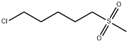 Pentane, 1-chloro-5-(methylsulfonyl)- Struktur