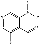 3-Bromo-5-nitro-pyridine-4-carbaldehyde Struktur