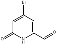 2-Pyridinecarboxaldehyde, 4-bromo-1,6-dihydro-6-oxo- Struktur