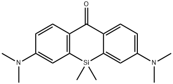 3,7-Bis(dimethylamino)-5,5-dimethyldibenzo[b,e]silin-10(5H)-one Struktur