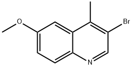 Quinoline, 3-bromo-6-methoxy-4-methyl- Struktur