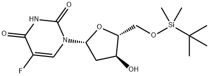 5'-O-(tert-Butyldimethylsilyl)-5-fluoro-2'-deoxyuridine Struktur