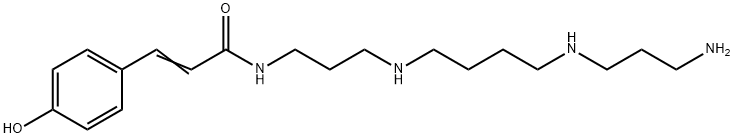 2-Propenamide, N-[3-[[4-[(3-aminopropyl)amino]butyl]amino]propyl]-3-(4-hydroxyphenyl)-, 130210-35-4, 結(jié)構(gòu)式