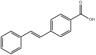 Benzoic acid, 4-[(1E)-2-phenylethenyl]- Struktur