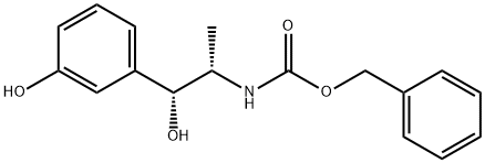 Carbamic acid, [(1S,2R)-2-hydroxy-2-(3-hydroxyphenyl)-1-methylethyl]-, phenylmethyl ester (9CI) Struktur