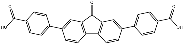 4,4'-(9-oxo-9H-fluorene-2,7-diyl)dibenzoic acid Struktur