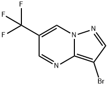 Pyrazolo[1,5-a]pyrimidine, 3-bromo-6-(trifluoromethyl)- Struktur