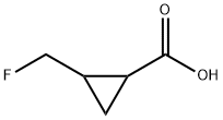 Cyclopropanecarboxylic acid, 2-(fluoromethyl)- Struktur