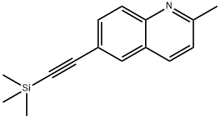 2-methyl-6-[2-(trimethylsilyl)ethynyl]quinoline Struktur