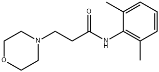 N-(2,6-Dimethylphenyl)-3-(4-morpholinyl)propanamide Struktur