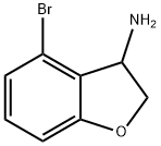 4-Bromo-2,3-dihydro-benzofuran-3-ylamine Struktur