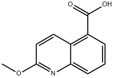 5-Quinolinecarboxylic acid, 2-methoxy- Struktur