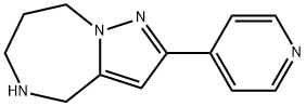 4H-Pyrazolo[1,5-a][1,4]diazepine, 5,6,7,8-tetrahydro-2-(4-pyridinyl)- Struktur